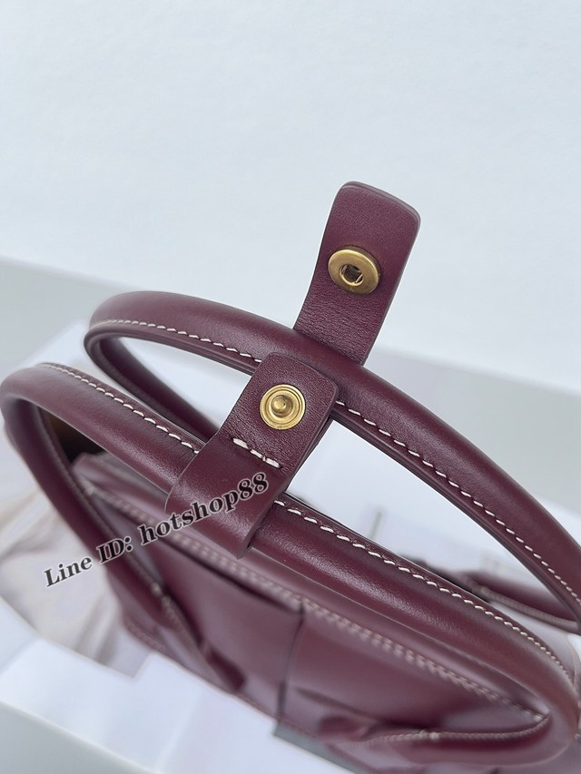 BV專櫃新款手工編織女包 葆蝶家Bottega VenetaArco29 Mini平紋小牛皮手提包 bbv1239